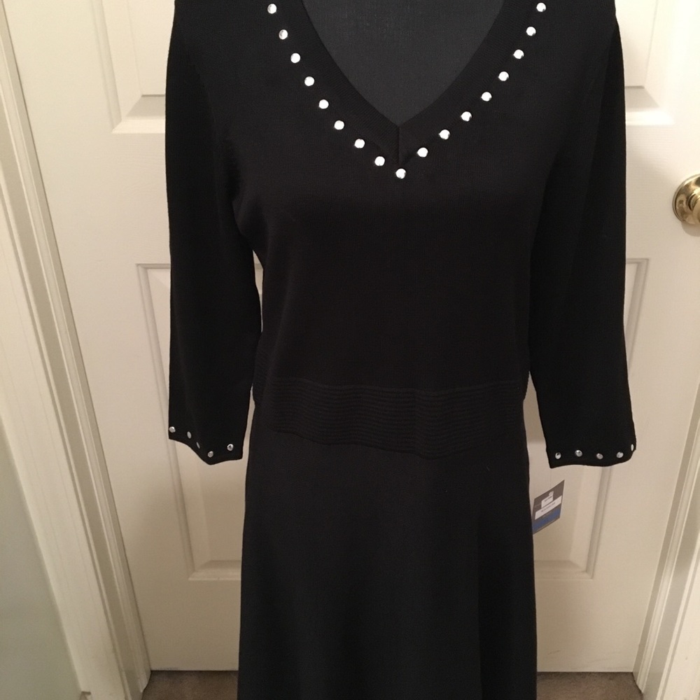NWT AUTHENTIC TAYLOR DRESS BLACK/SILVER DRESS
